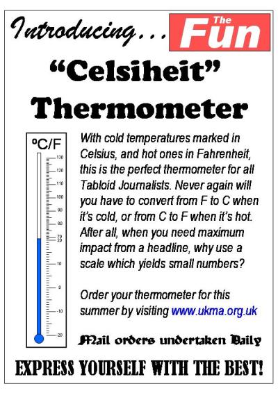 The Celsiheit thermometer